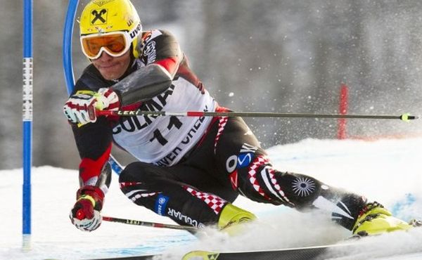 Kostelic beim Slalom im italienischen Alta Badia