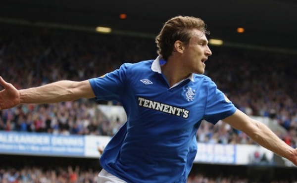 Nikica Jelavic von den Glasgow Rangers