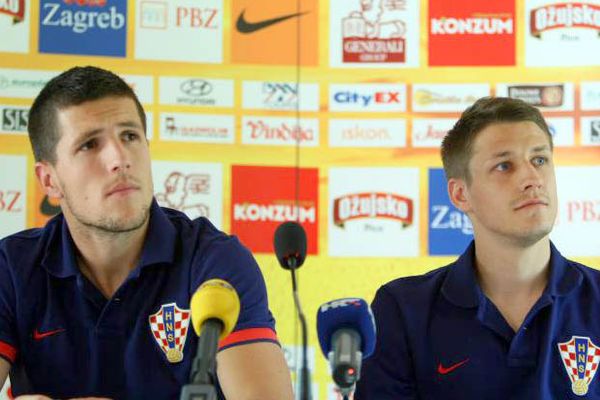 EURO 2012: Jurica Buljat und Ivo Ilicevic auf der Pressekonferenz