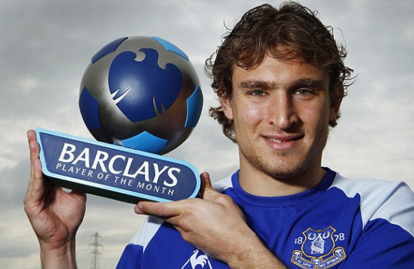 Nikica Jelavic wurde zum Spieler des Monats in der Premier League gewählt