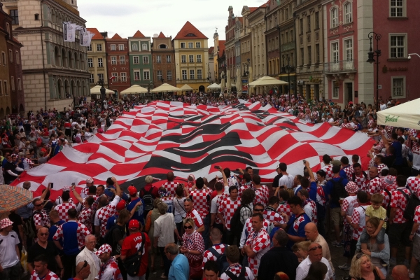 EURO 2012: Die kroatischen Fans in Posen!