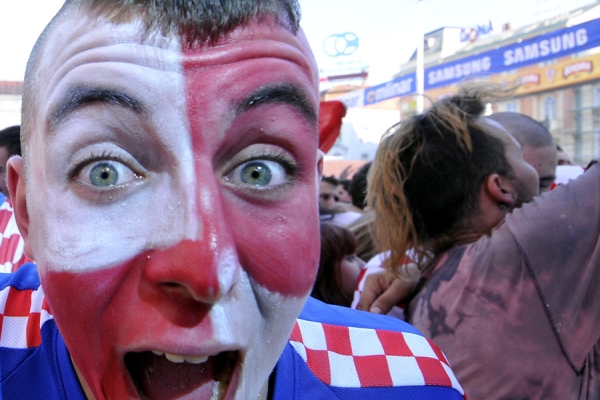 EURO 2012: So sahen die kroatischen Fans das 1:1 Unentschieden gegen Italien
