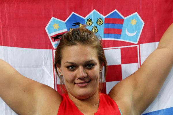 Sandra Perkovic gewinnt die Goldmedaille bei der Leichathletik WM in Moskau