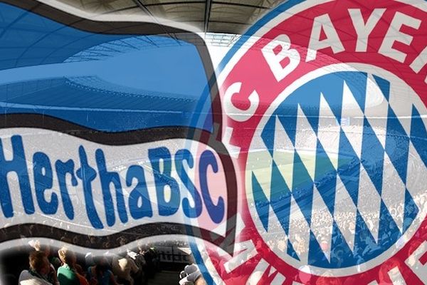Hertha BSC Berlin gegen FC Bayern München im Livestream
