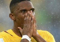 WM 2014: Samuel Eto'o droht für das Spiel gegen Kroatien auszufallen